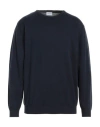 Sseinse Man Sweater Navy Blue Size M Cotton In Black