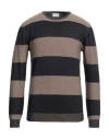 Sseinse Man Sweater Navy Size S Viscose, Nylon In Navy Blue