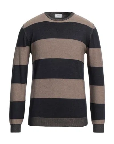 Sseinse Man Sweater Navy Size S Viscose, Nylon In Navy Blue