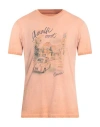 Sseinse Man T-shirt Apricot Size Xl Cotton In Orange