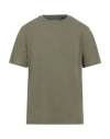Sseinse Man T-shirt Military Green Size Xxl Cotton, Elastane