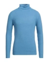 Sseinse Man Turtleneck Azure Size Xxl Acrylic, Nylon In Blue