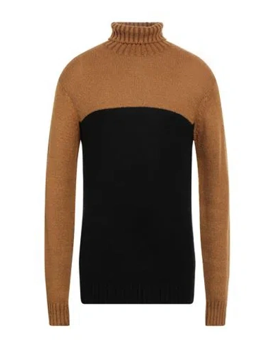 Sseinse Man Turtleneck Camel Size Xxl Acrylic, Polyamide, Wool In Beige