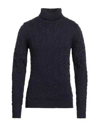 Sseinse Man Turtleneck Midnight Blue Size Xxl Acrylic, Nylon