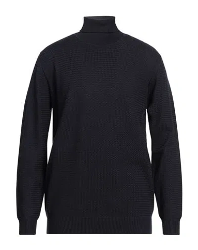 SSEINSE SSEINSE MAN TURTLENECK MIDNIGHT BLUE SIZE XXL VISCOSE, NYLON