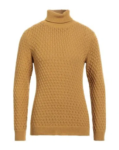 Sseinse Man Turtleneck Mustard Size Xxl Acrylic, Wool In Yellow