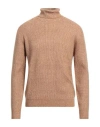 Sseinse Man Turtleneck Sand Size Xxl Polyester, Acrylic, Elastane In Brown