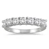 SSELECTS 1 CARAT TW SEVEN STONE DIAMOND WEDDING BAND IN 14K WHITE GOLD