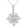 SSELECTS 1 CTW NATURAL DIAMOND SNOWFLAKE PENDANT IN 10K