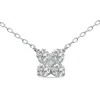 SSELECTS 1/2 CTW LAB GROWN DIAMOND SNOWFLAKE PENDANT IN 10K WHITE GOLD