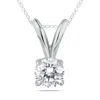 SSELECTS 1/4 CARAT ROUND DIAMOND SOLITAIRE PENDANT IN 14K