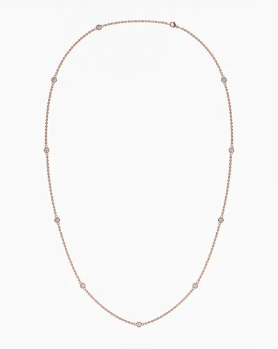 Sselects 14k 1.00 Ct. Tw. Diamond Station Necklace In Gold