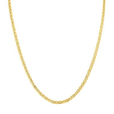Sselects 14k Filled 3.2mm Mariner Link Chain With Lobster Clasp - 18 Inch In Gold