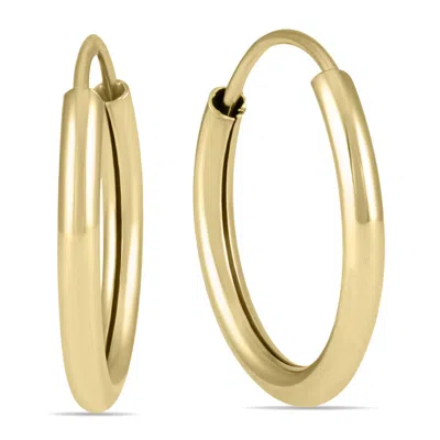 Sselects 14mm Endless Hoop Earring 14k Yellow Gold