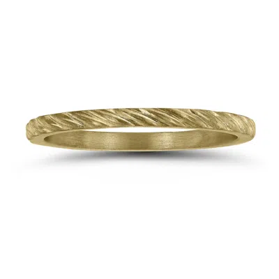 Sselects 1.5mm Thin Rope Twist Wedding Band In 14k Yellow Gold