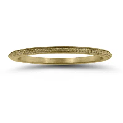 Sselects 1mm Coin Edge Thin Wedding Band In 14k Yellow Gold