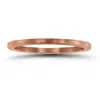SSELECTS 1MM THIN MATTE FINISH WEDDING BAND IN 14K ROSE GOLD