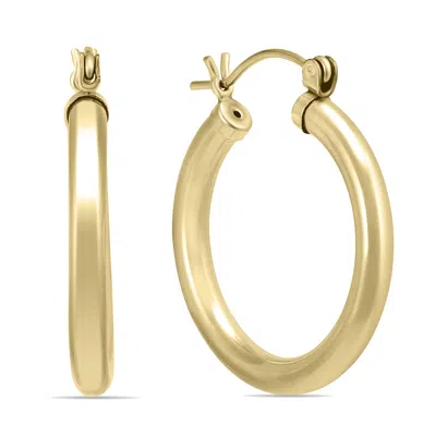 Sselects 24mm 14k Filled Hoop Earrings In Gold