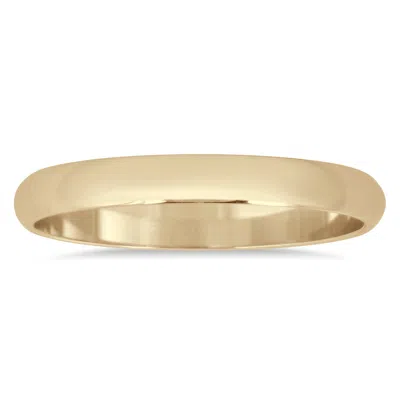 Sselects 2mm Domed Comfort Fit Wedding Band In 10k Yellow Gold