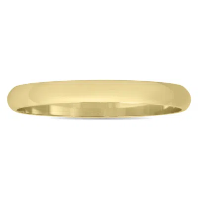 Sselects 2mm Domed Wedding Band In 10k Yellow Gold