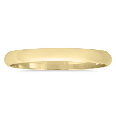Sselects 2mm Domed Wedding Band In 14k Yellow Gold