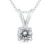 SSELECTS 3/8 CARAT CLARITY AGS CERTIFIED DIAMOND SOLITAIRE PENDANT IN 14K