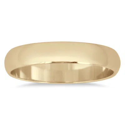 Sselects 3mm Domed Comfort Fit Wedding Band In 10k Yellow Gold
