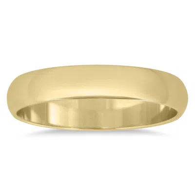 Sselects 3mm Domed Comfort Fit Wedding Band In 14k Yellow Gold