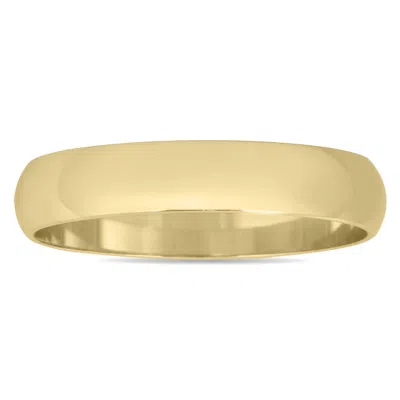 Sselects 3mm Domed Wedding Band In 14k Yellow Gold