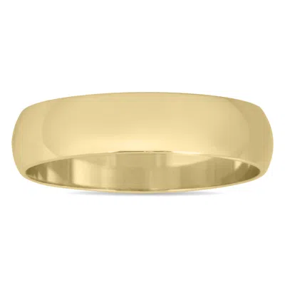Sselects 4mm Domed Wedding Band In 14k Yellow Gold