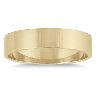 Sselects 4mm Flat Wedding Band In 14k Yellow Gold
