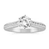 SSELECTS AGS CERTIFIED 1 1/4 CARAT TW DIAMOND CHANNEL ENGAGEMENT RING IN 14K WHITE GOLD H-I COLOR, I1-I2 CLAR