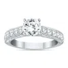 SSELECTS AGS CERTIFIED 1 7/8 CARAT TW DIAMOND ENGAGEMENT RING IN 14K WHITE GOLD J-K COLOR, I2-I3 CLARITY