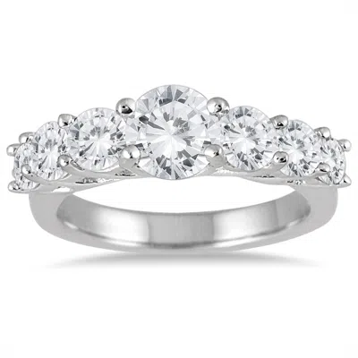 Sselects Ags Certified 2 1/2 Carat Tw Diamond Bridal Engagement Ring In 14k White Gold I-j Color, I2-i3 Clari