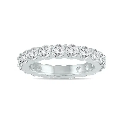 Sselects Ags Certified Diamond Eternity Band In 14k White Gold 2.55 - 3 Ctw