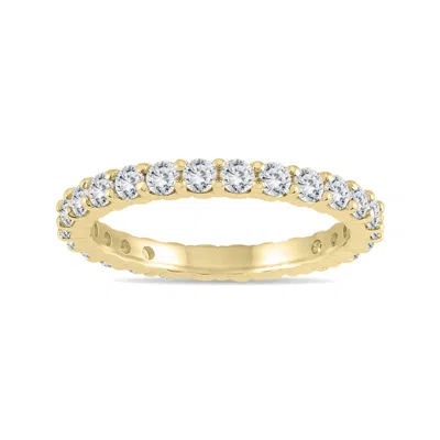 Sselects Ags Certified Diamond Eternity Band In 14k Yellow Gold 1.15 - 1.40 Ctw