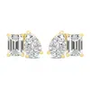 SSELECTS DAZZLING 2-CARAT DIAMOND AND EMERALD EARRINGS IN 14K