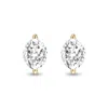 SSELECTS LAB GROWN 1/2 CARAT MARQUISE SOLITAIRE DIAMOND EARRINGS IN 14K YELLOW GOLD