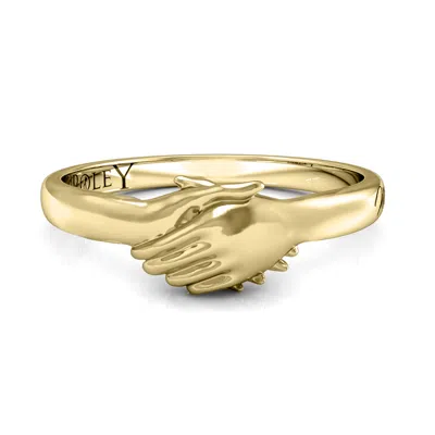 Sselects Ted Poley Miss Your Touch Hand In Hand Ring In 10k Yellow Gold
