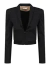 Ssheena Crop Jacket With Zipper