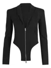 Ssheena By Zip-closure Jacket In Black