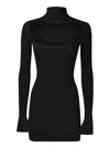 Ssheena Fitted Dress With Long Sleeves In Black