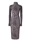 Ssheena Fitted Long Dress In Multicolor