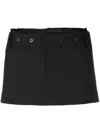 Ssheena Eyelet-embellished Miniskirt In Black