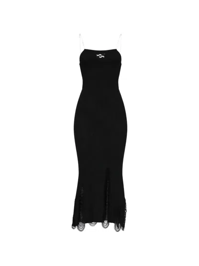 Ssheena Fringed Dress In Black