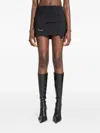 Ssheena Giusta Buckle-fastening Mini Skirt In Black