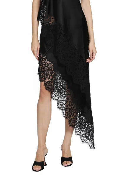 Ssheena Guantanamo Satin Skirt In Black