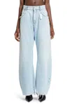Ssheena Jade Frayed-hem Jeans In Blue