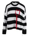 Ssheena Kannella Striped Sweater In Black
