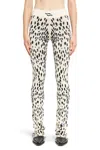 Ssheena Animal-pattern Knitted Trousers In Multicolor